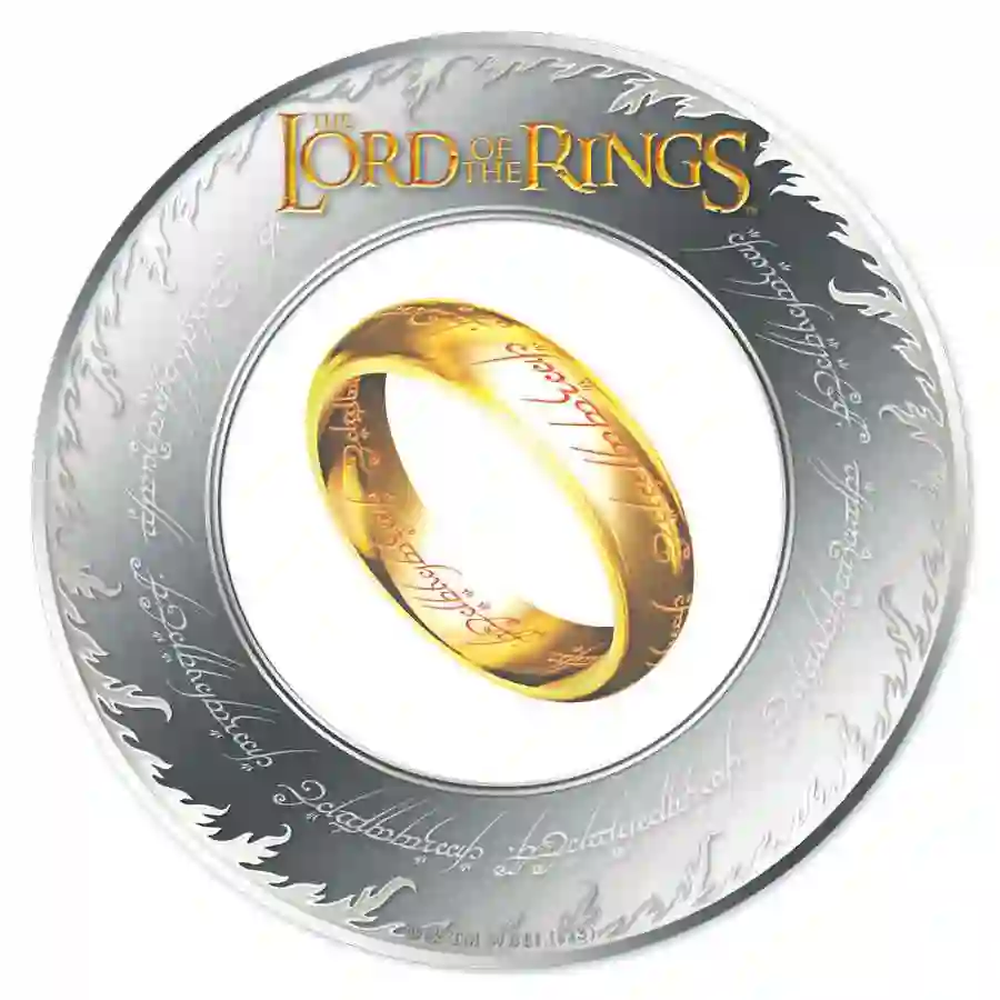 LORD OF THE RINGS 2 Oz Silver Coin $5 Samoa 2024 - MDM